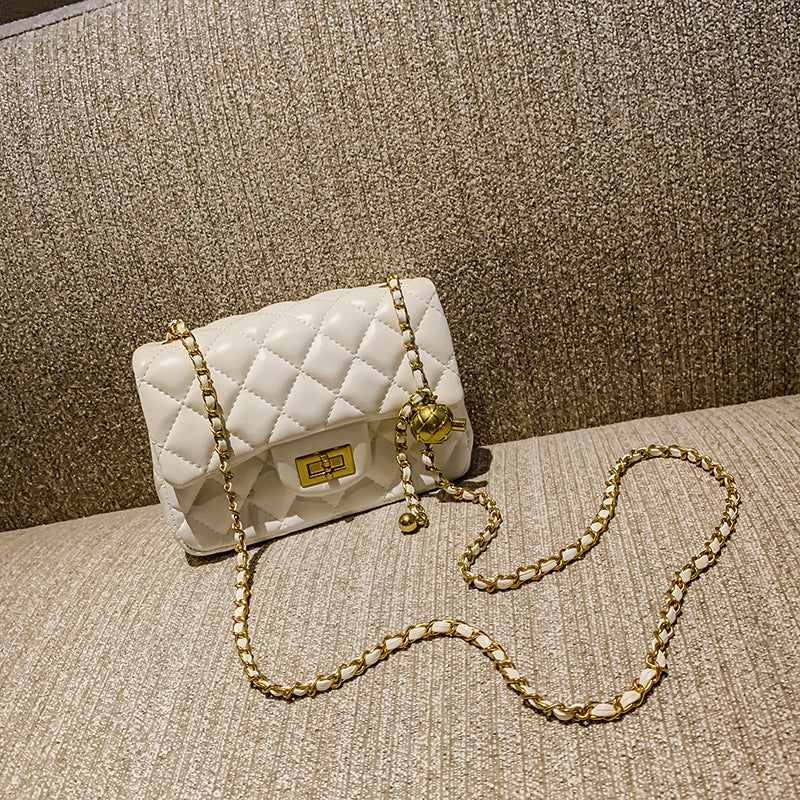 Rhombus Chain Crossbody Shoulder Bag – Trendy Fashion Square Bag
