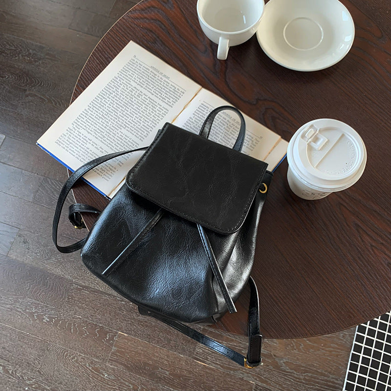 Retro Brown Backpack – Minimalist & Trendy