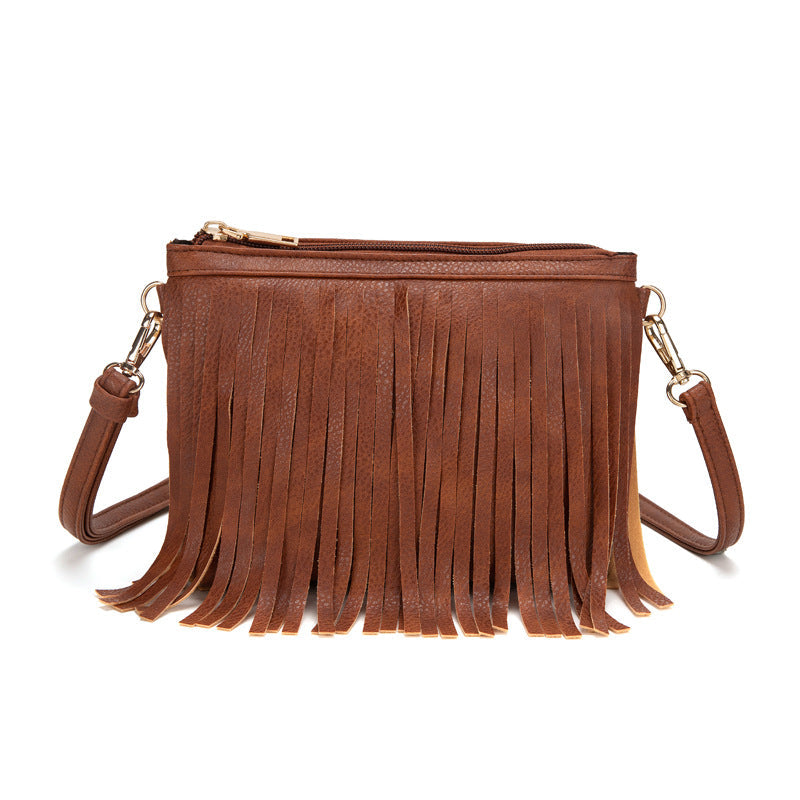 Fringe Shoulder Bag – Retro & Versatile