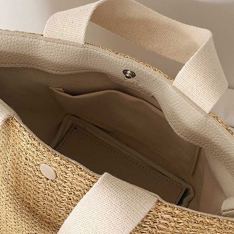 Retro Woven Straw Bag – Chic & Casual
