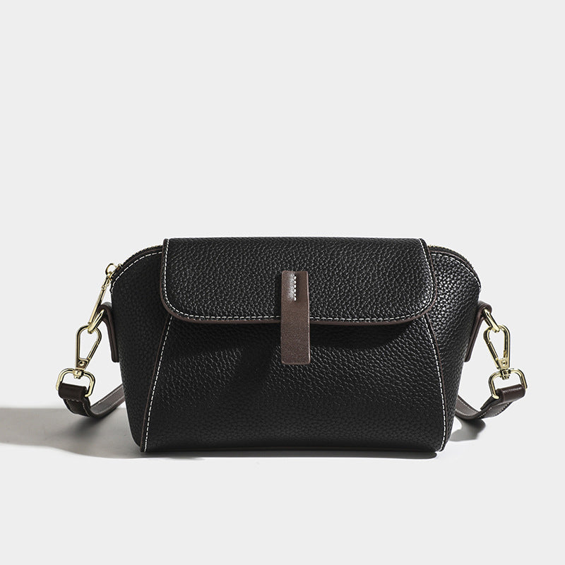 Women's Retro Lychee Pattern Crossbody Shell Bag