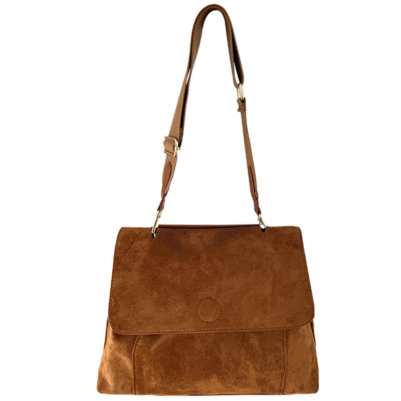 Frosted Fleece Messenger Bag – Large & Versatile