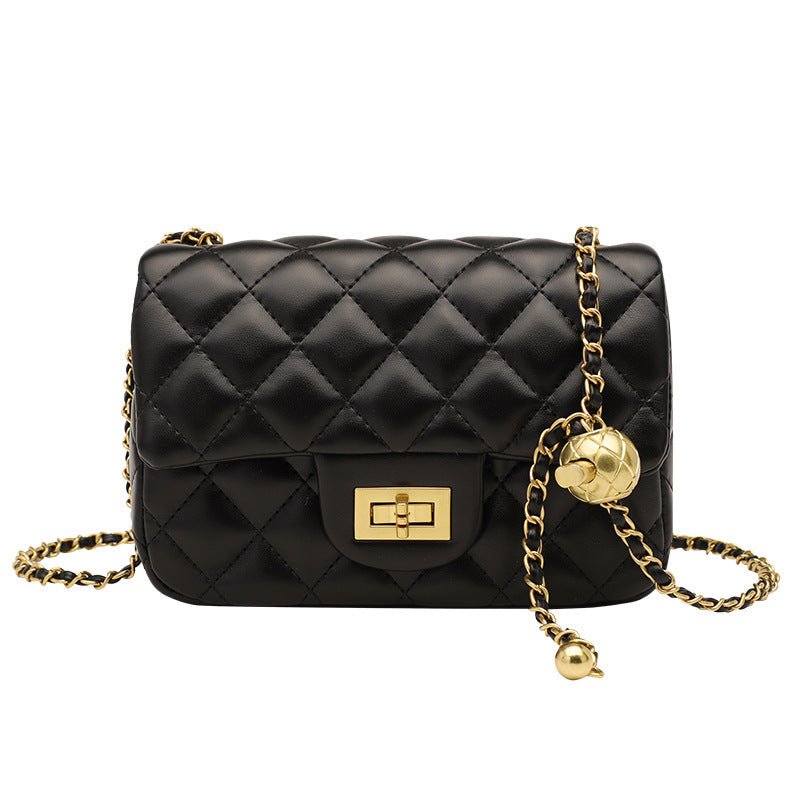 Rhombus Chain Crossbody Shoulder Bag – Trendy Fashion Square Bag