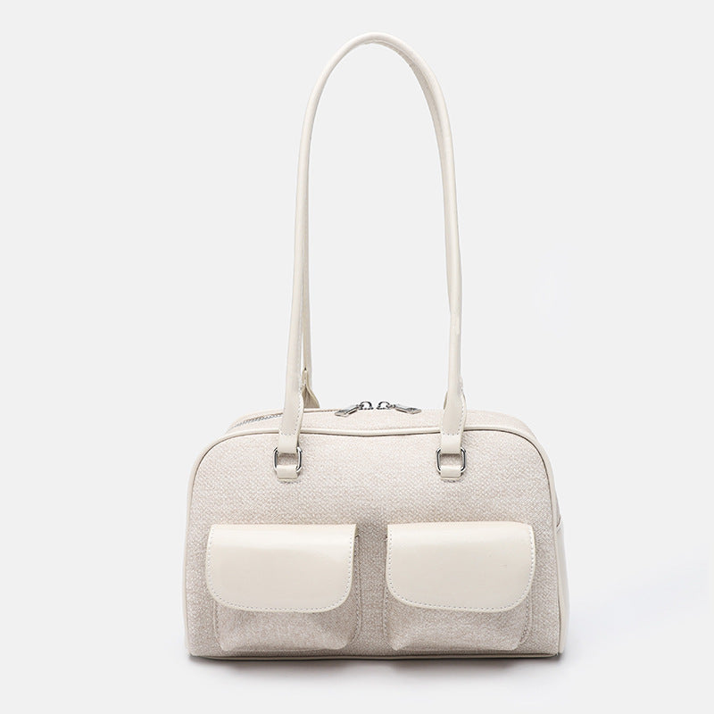 Oil Wax Leather Double Bag – Retro & Versatile