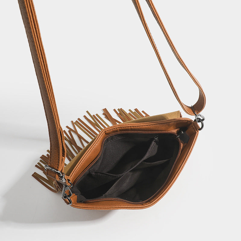 Fringe Envelope Shoulder Bag – Trendy & Casual