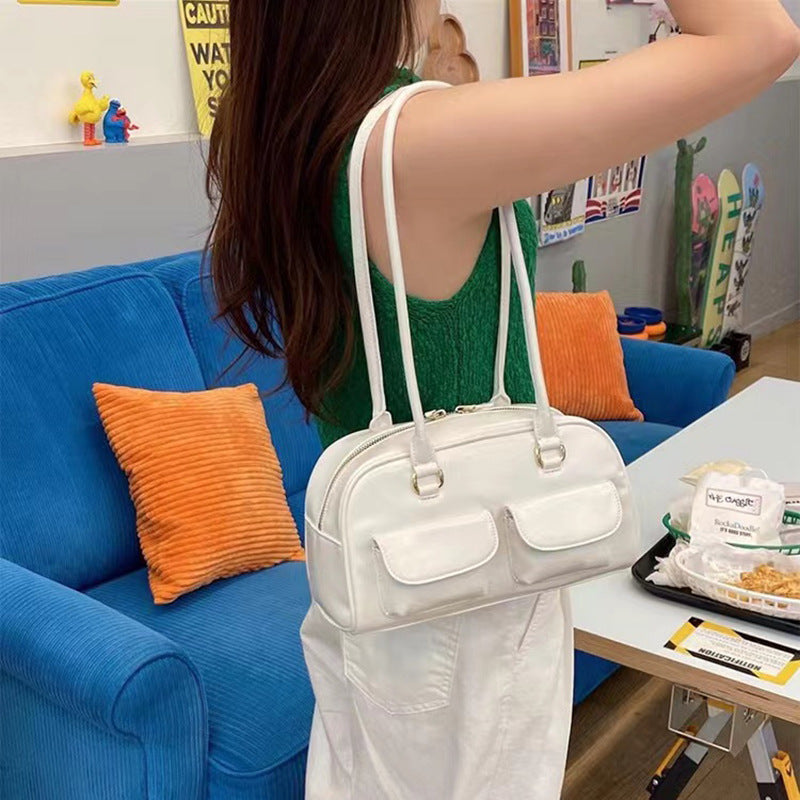 Oil Wax Leather Double Bag – Retro & Versatile