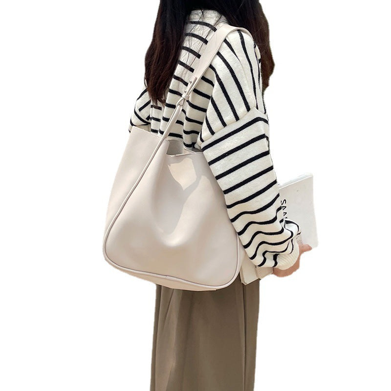 Retro Large-Capacity Commuter Tote – Versatile & Stylish