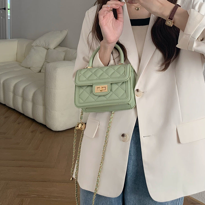 Vintage Rhombus Chain Shoulder & Crossbody Bag