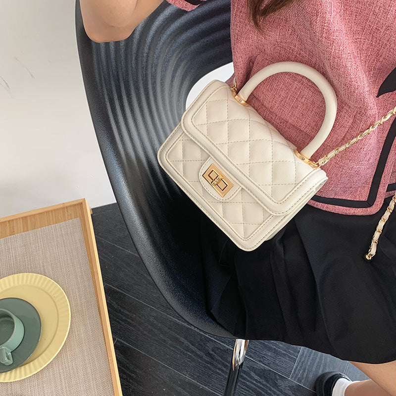 Vintage Rhombus Chain Shoulder & Crossbody Bag