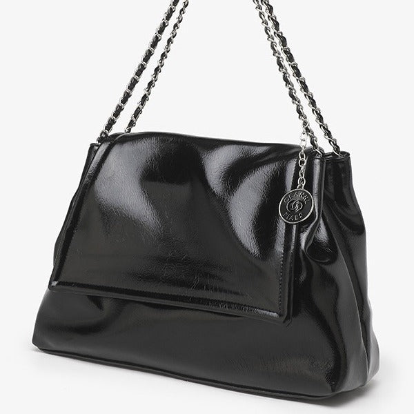Trendy Silver Women's Shoulder Bag – Casual Chain Crossbody Bag