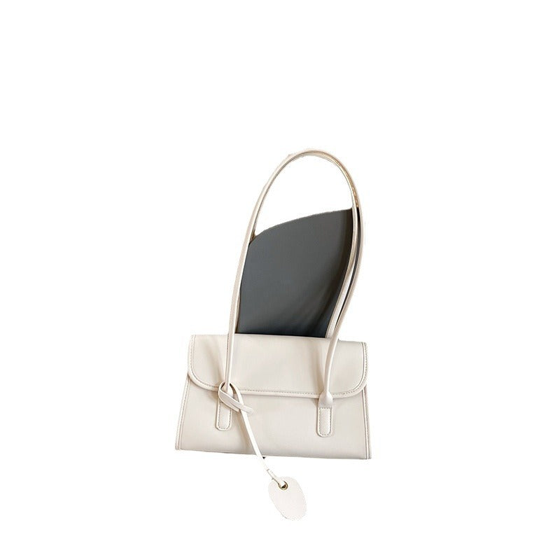 Korean-Style Textured Shoulder Bag